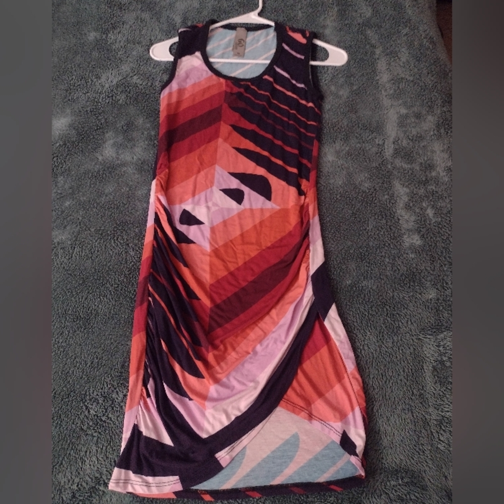 GO Couture Ruched Dress Women's Size Medium